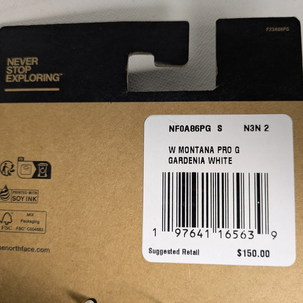 New THE NORTH FACE Women's Montana Pro Ski Gloves Size S Gardenia White Warmest - Picture 6 of 11